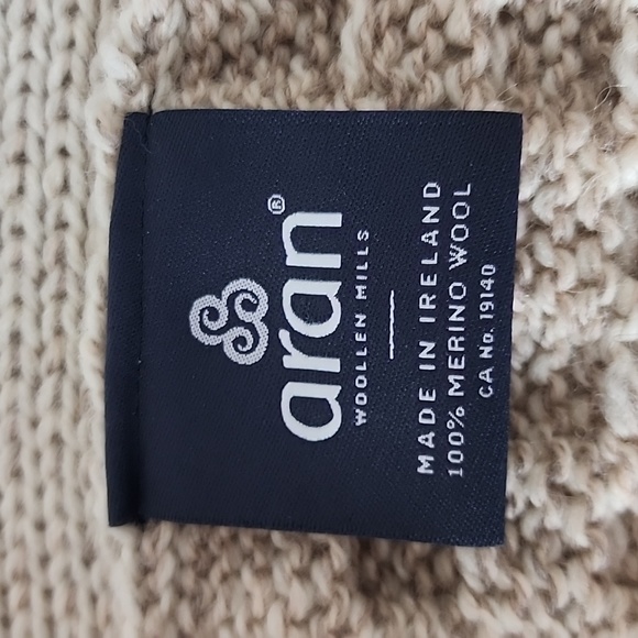 Aran Woollen Mills MADE IN IRELAND 100% merino wool vest, sz XL - Picture 6 of 10